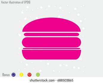 hot dog, hamburger, icon, vector illustration eps10
