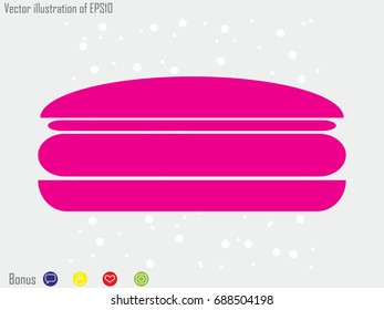 hot dog, hamburger, icon, vector illustration eps10