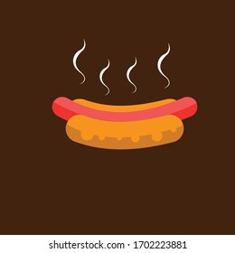 Heiße Hündin. Hot Dog Symbol