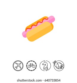Hot dog icon