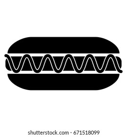 Hot dog icon .