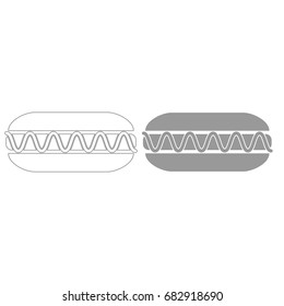 Hot dog icon .