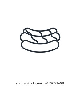 hot dog icon collection . design style with background
