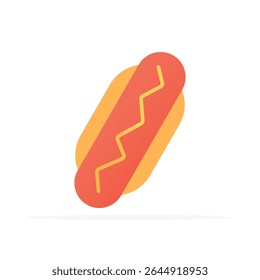 Hot dog icon, colored flat vector. Modern and minimalist design.