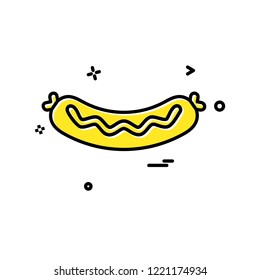 Hot dog icon design vector