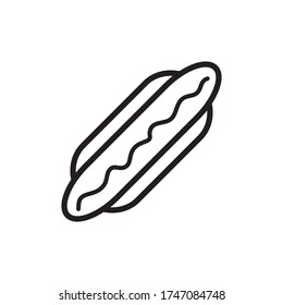 Hot Dog Icon Design Vector Template