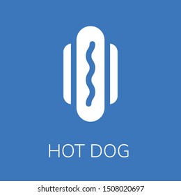  Hot dog icon. Editable  Hot dog icon for web or mobile.