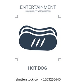 hot dog icon. high quality filled hot dog icon on white background. from entertainment collection flat trendy vector hot dog symbol. use for web and mobile