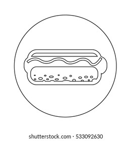 Hot dog Icon illustration design