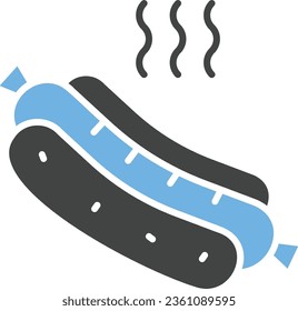 Hot Dog Icon image. Suitable for mobile application.