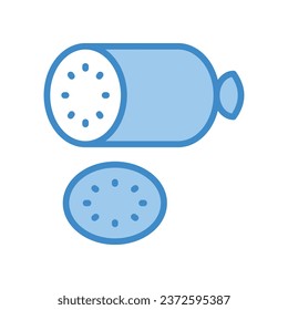 Icono de Perro caliente isolea la ilustración de material vectorial de fondo blanco.