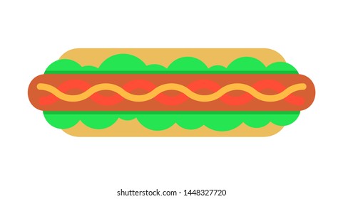 Hot Dog icon. isolated on white background