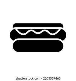 Hot Dog icon isolated on white background