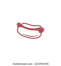 Icono de perro caliente ilustración de diseño vectorial