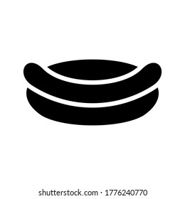 hot dog icon or logo isolated sign symbol vector illustration - high quality black style vector icons
