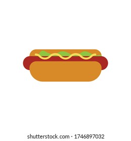 Hot dog icon. Logo vector illustration.