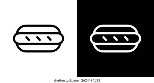 Hot dog icon. Logotype vector set