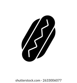 hot dog icon, modern vector isolated on white background.