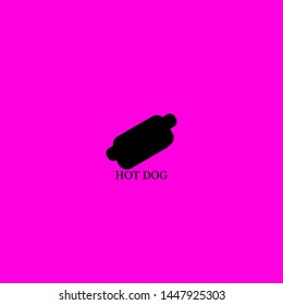 hot dog icon sign signifier vector