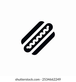 Hotdog-Symbol, Zeichen Vektor