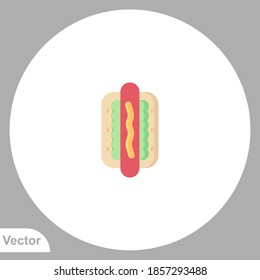 Hot dog icon sign vector,Symbol, logo illustration for web and mobile