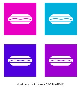 hot dog icon . Simple glyph vector of Food color set for UI and UX, website or mobile application