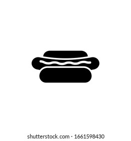 Hot Dog Symbol Vorlage. Vektorillustration