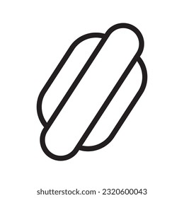 Hot Dog Icon In Trendy Design Vector Eps 10