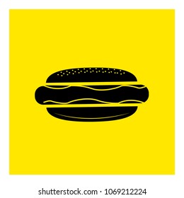 Hot Dog icon vector