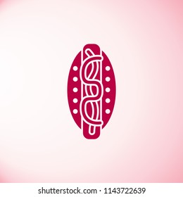 hot dog icon vector