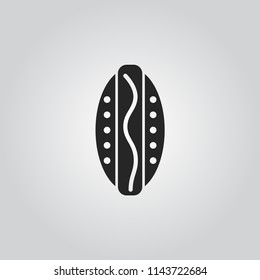 hot dog icon vector