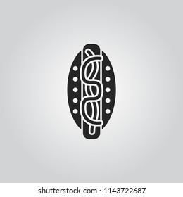 hot dog icon vector