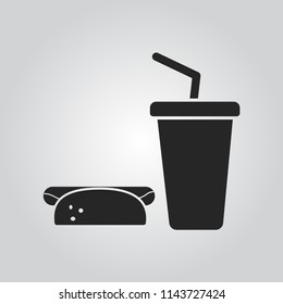 hot dog icon vector