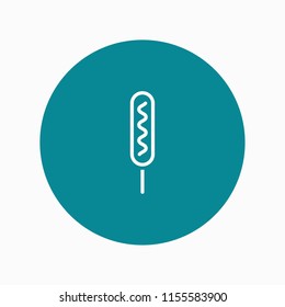 hot dog icon vector