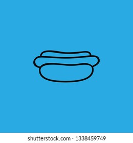 hot dog icon vector