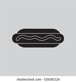 hot dog icon vector