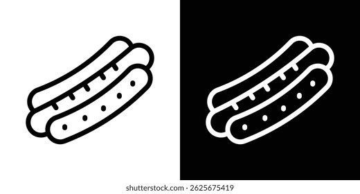 Hot dog icon vector collection. vector sign illustration