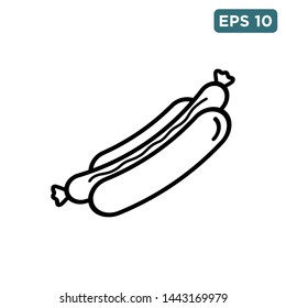 hot dog icon vector design template