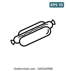 hot dog icon vector design template