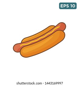hot dog icon vector design template
