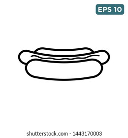 hot dog icon vector design template