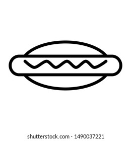 Hot dog icon vector design template