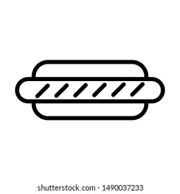 Hot dog icon vector design template
