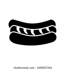 Hot dog icon vector design template