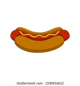Hot dog icon vector design template