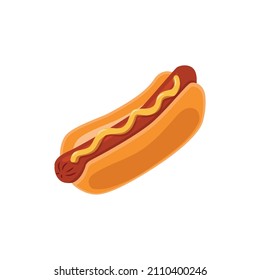 Hot dog icon vector design template