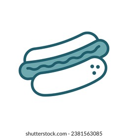 hot dog icon vector design template simple and clean