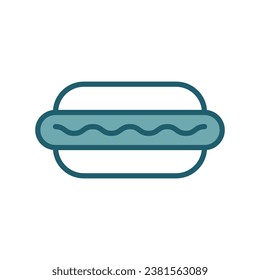 hot dog icon vector design template simple and clean