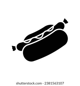 hot dog icon vector design template simple and clean