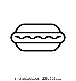hot dog icon vector design template simple and clean